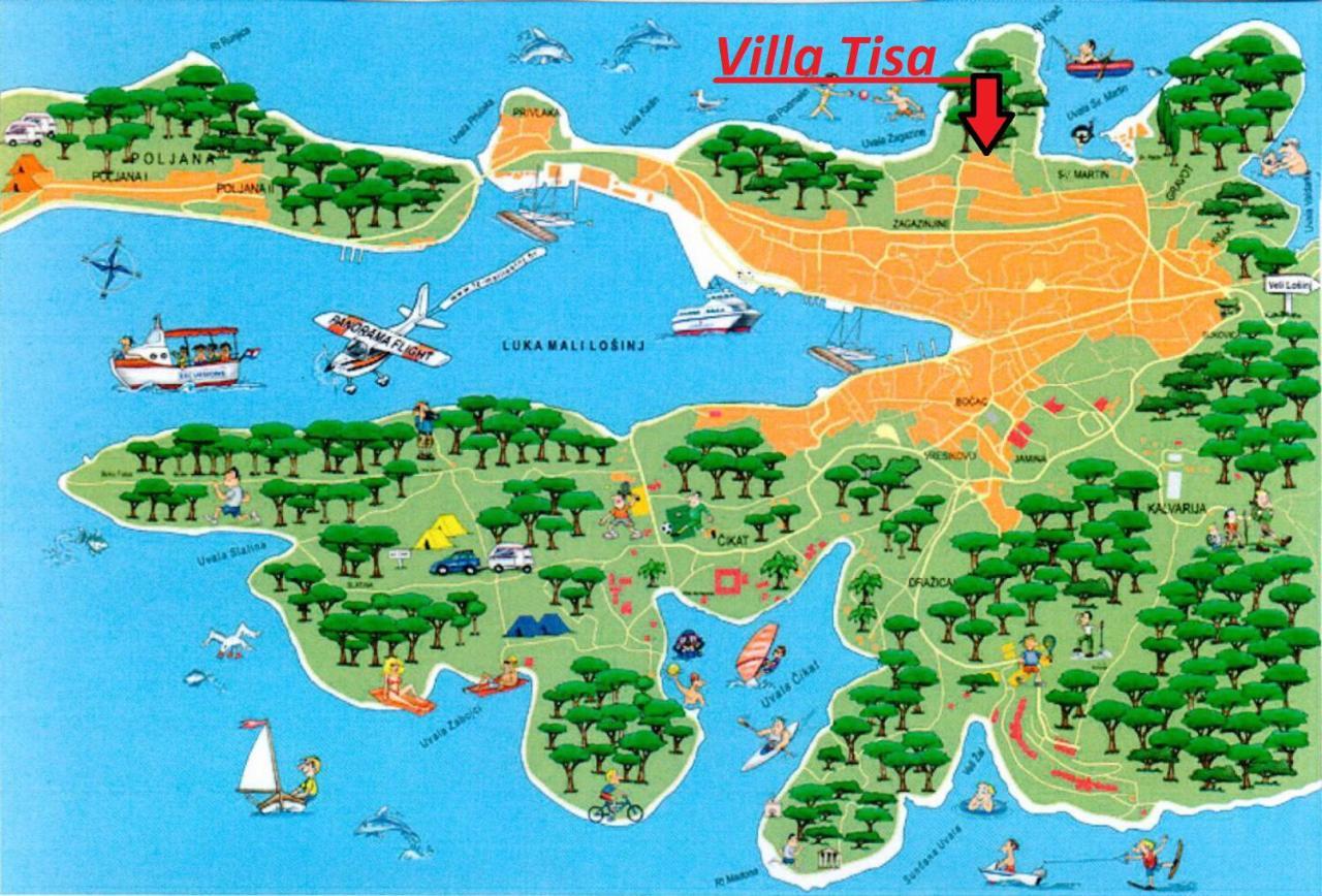 Apartments Vila Tisa Mali Lošinj Esterno foto